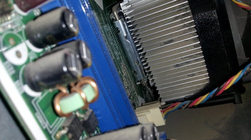 CPU under the heat sink